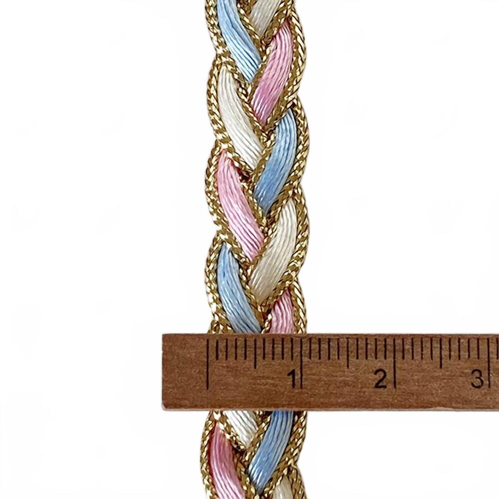 NEW THE HEART KNOT women's golden tail braided bracelet in pastel hand made